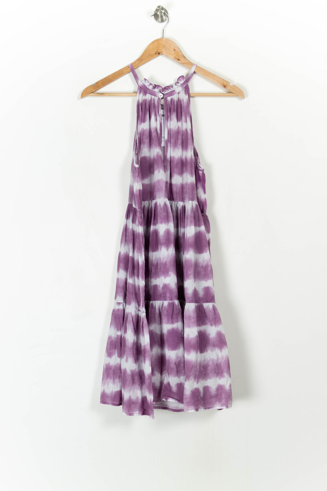 Robe Longue Violette et Blanche - Taille S/36 de la marque Petite Mendigote | PARAD107883 - Vendu par Paradigme - Image 2