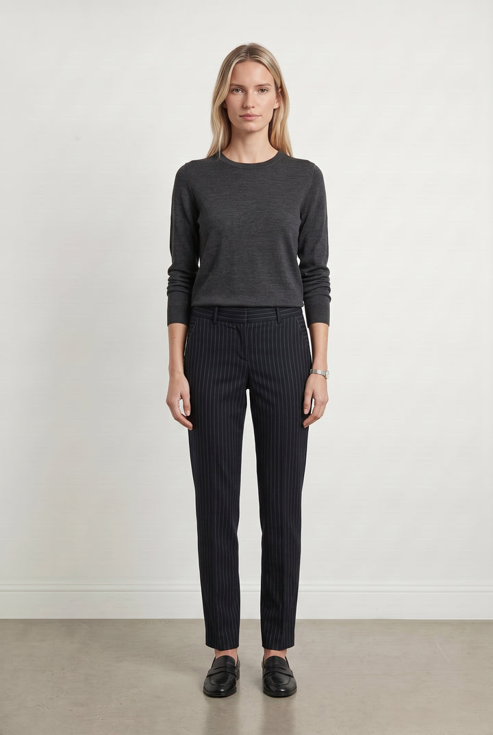 Pantalon Rayé Bleu - Taille S/36 de la marque Kookai | PARAD107885 - Vendu par Paradigme - Image 1