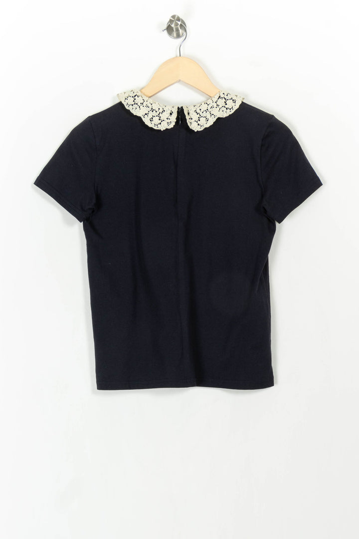 T-shirt Bleu et Blanc - Taille S/36 de la marque Manoush | PARAD107894 - Vendu par Paradigme - Image 4
