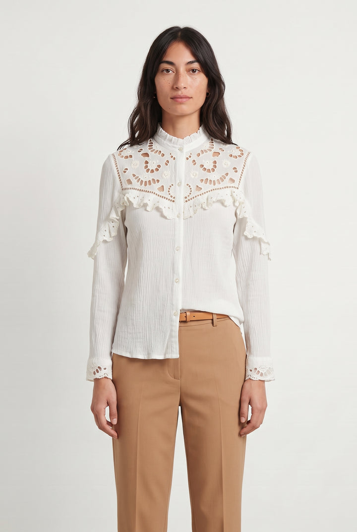 Blouse Blanche - Taille XS/34 de la marque Louise Misha | PARAD107895 - Vendu par Paradigme - Image 1