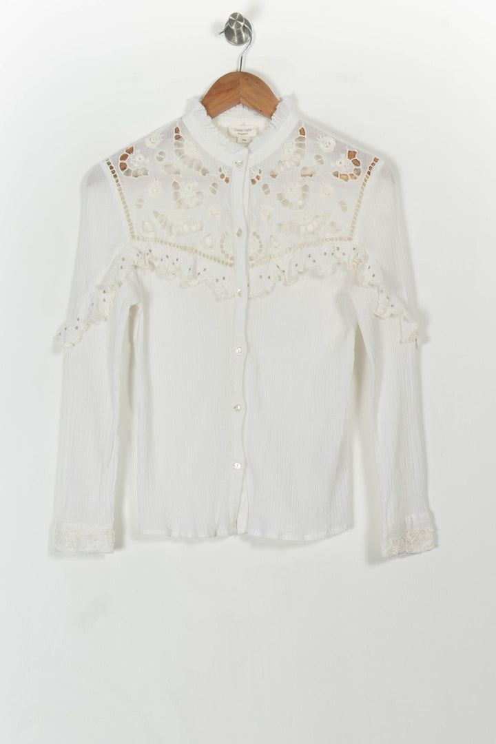 Blouse Blanche - Taille XS/34 de la marque Louise Misha | PARAD107895 - Vendu par Paradigme - Image 2