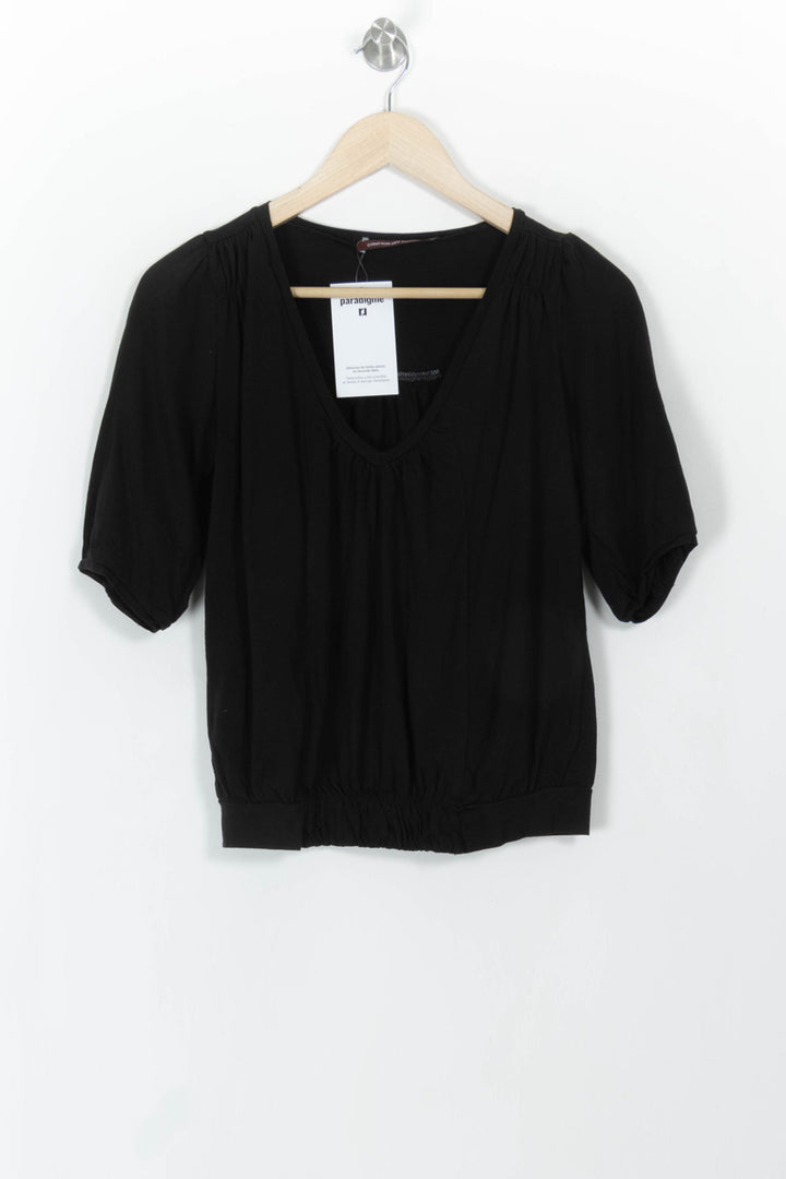 Blouse Noire - Taille XS/34 de la marque Comptoir des Cotonniers | PARAD107904 - Vendu par Paradigme - Image 2