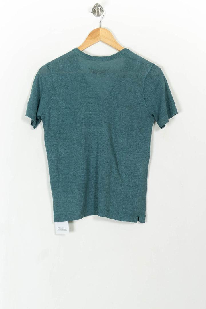 Tee-shirt Bleu - Taille XS/34 de la marque Zadig&Voltaire | PARAD107906 - Vendu par Paradigme - Image 4