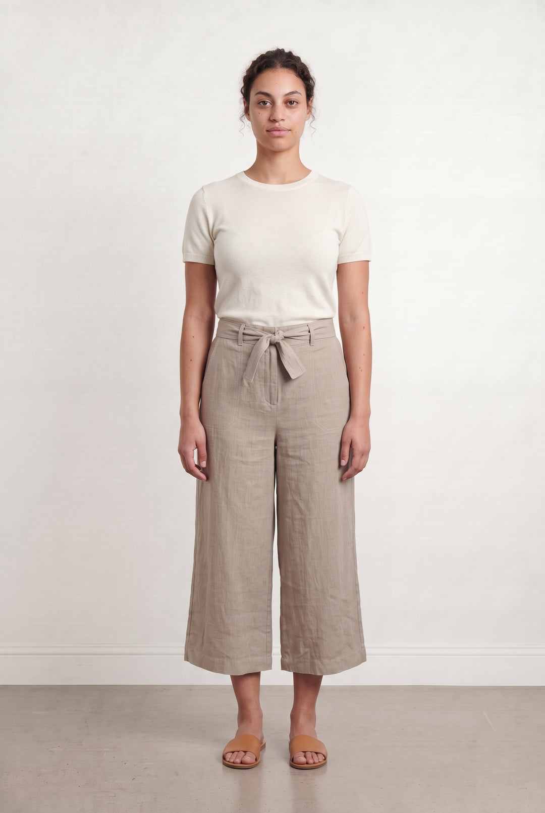 Pantalon Large Beige - Taille L/40 de la marque La Fée Maraboutée | PARAD107912 - Vendu par Paradigme - Image 1