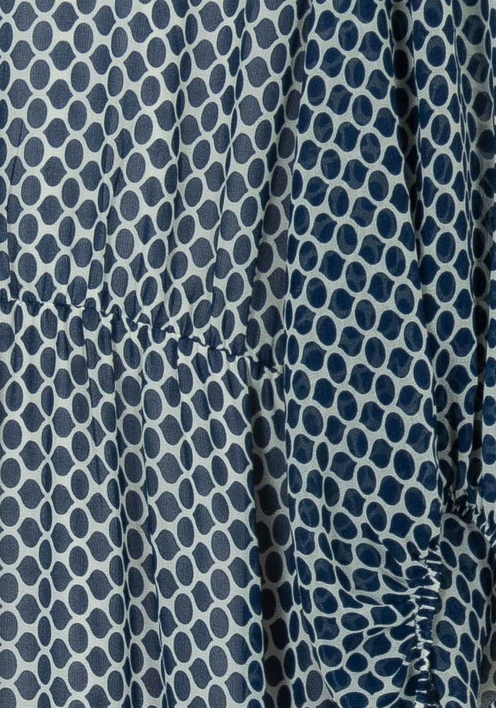 Robe Longue Bleue et Blanche - Taille XXL/44 de la marque Indies | PARAD107920 - Vendu par Paradigme - Image 3