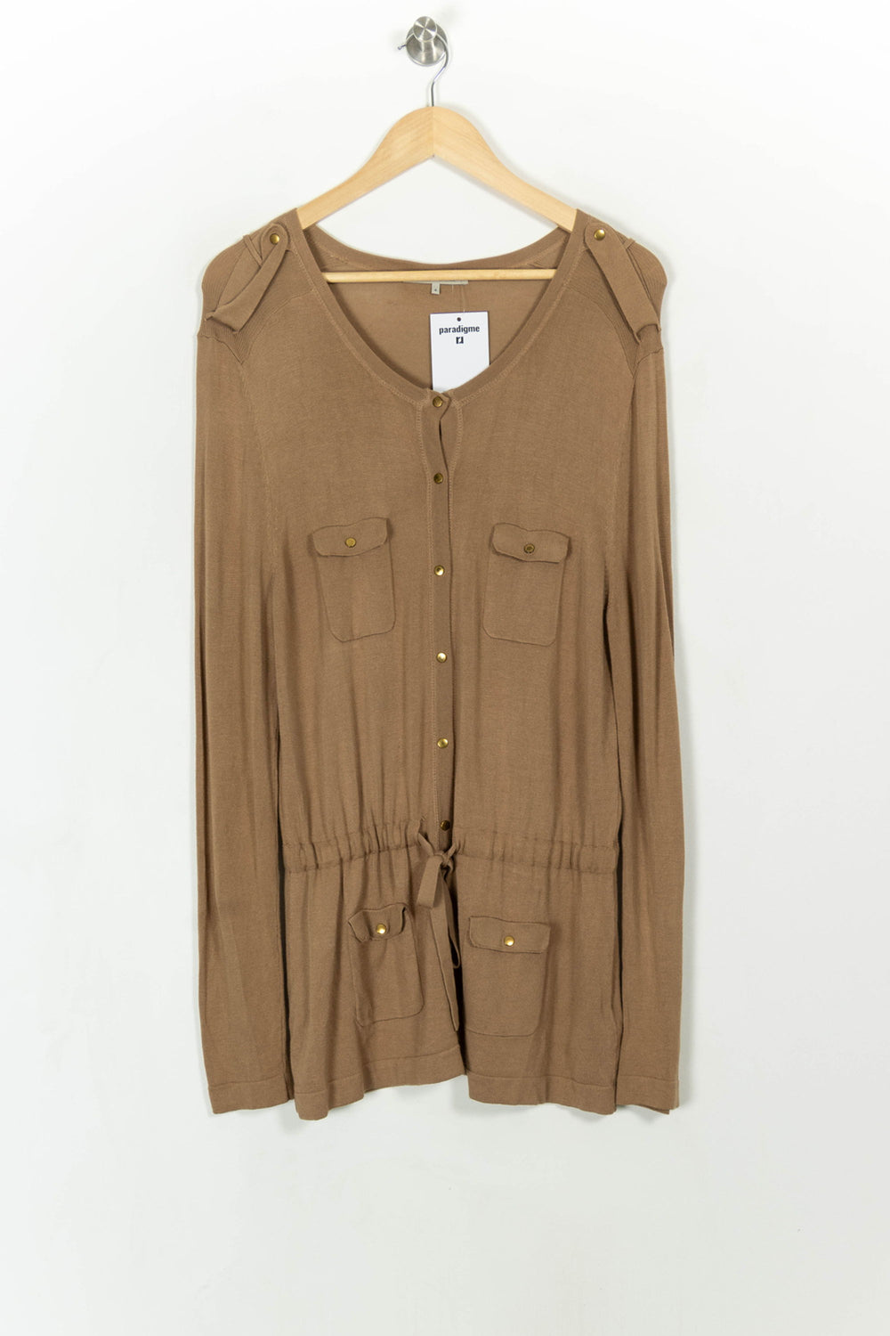 Cardigan Beige - Taille XL/42 de la marque Gerard Darel | PARAD107922 - Vendu par Paradigme - Image 2