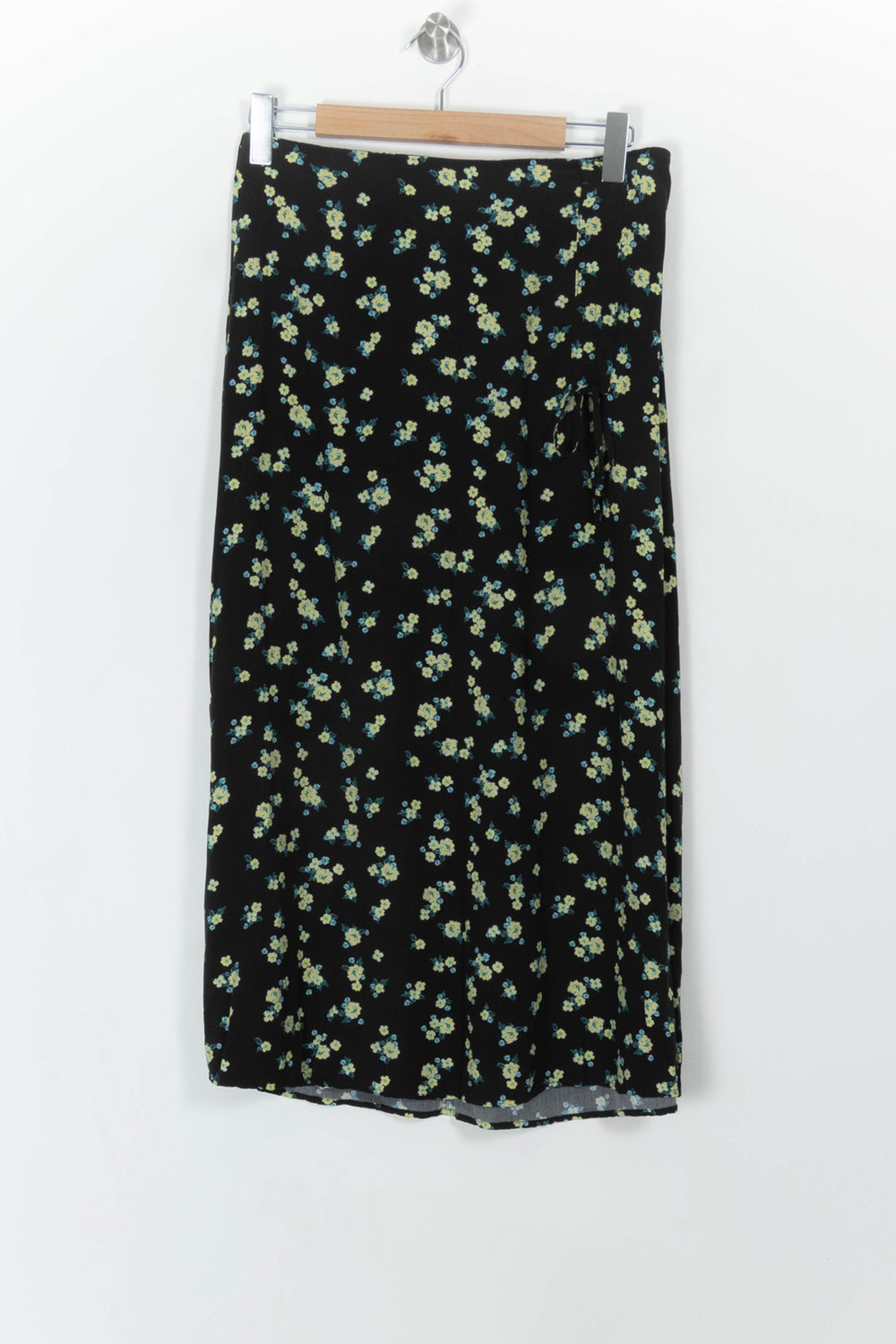 Jupe Longue Noire et Fleurie - Taille XL/42 de la marque La Fée Maraboutée | PARAD107923 - Vendu par Paradigme - Image 2