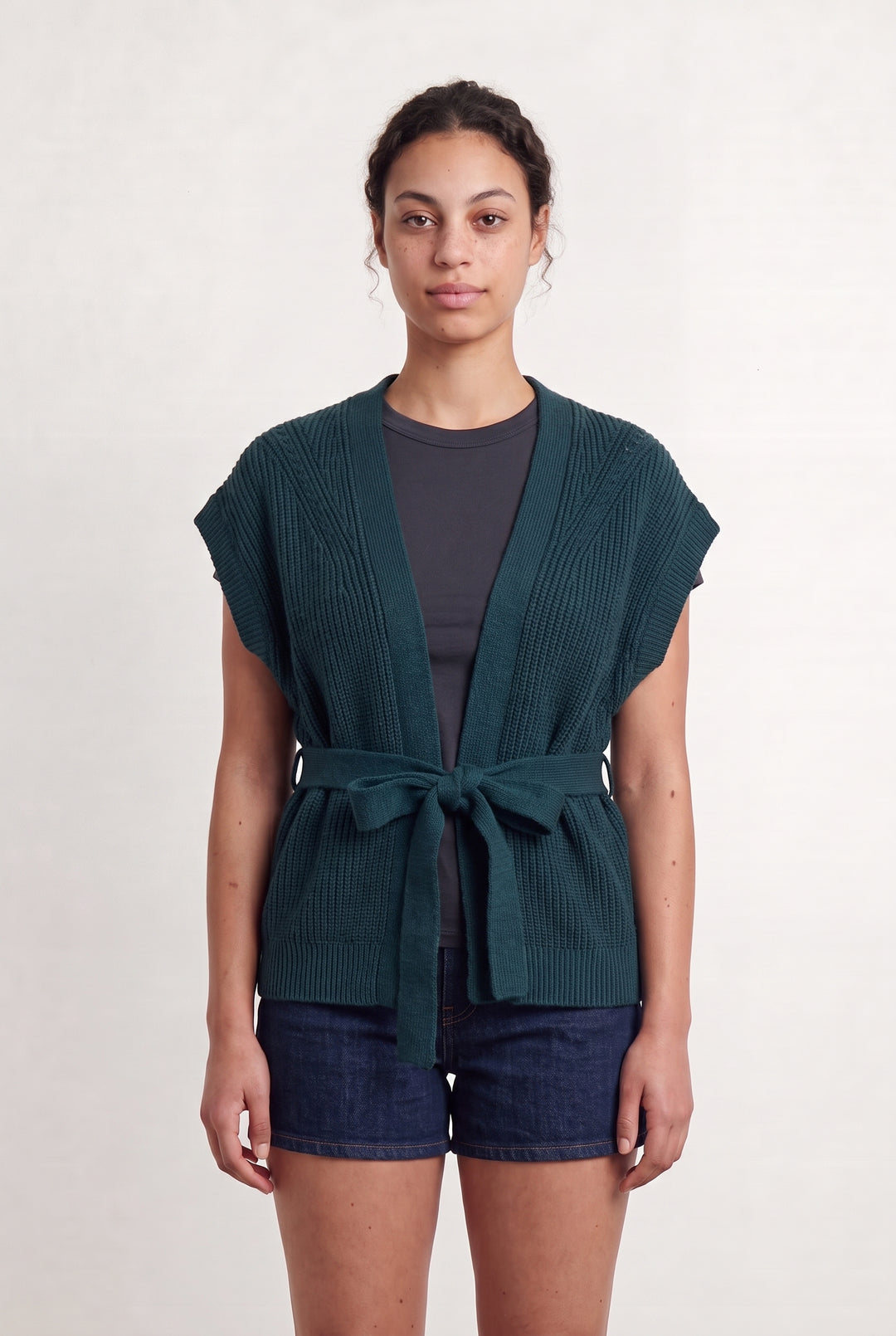 Cardigan Vert - Taille L/40 de la marque La Fée Maraboutée | PARAD107924 - Vendu par Paradigme - Image 1