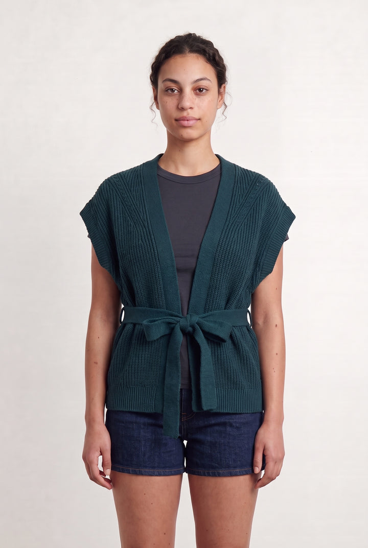 Cardigan Vert - Taille L/40 de la marque La Fée Maraboutée | PARAD107924 - Vendu par Paradigme - Image 1