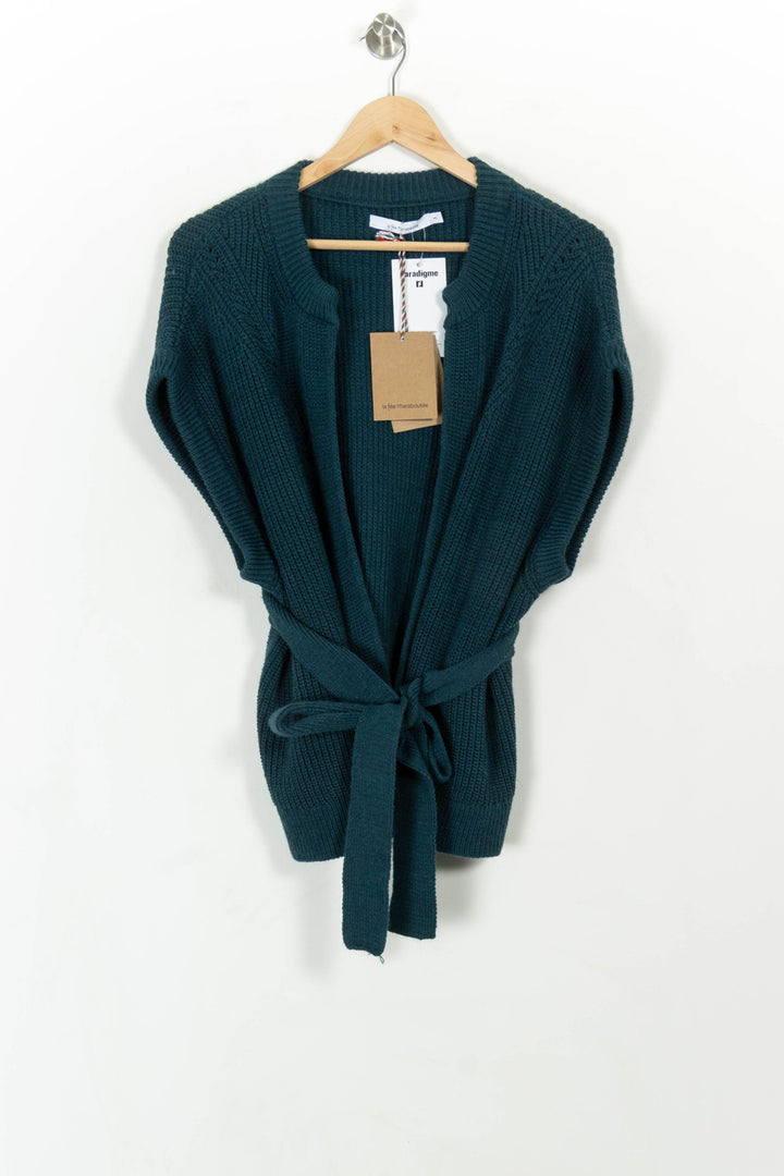 Cardigan Vert - Taille L/40 de la marque La Fée Maraboutée | PARAD107924 - Vendu par Paradigme - Image 2
