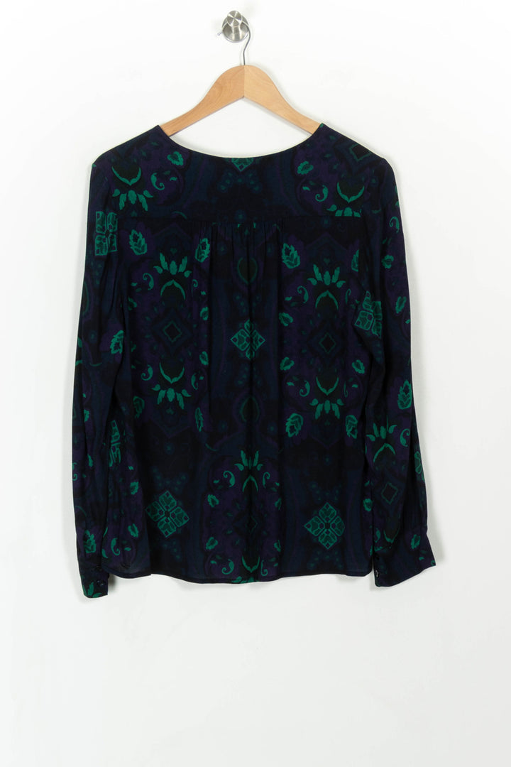 Blouse Noire et Verte - Taille XXL/44 de la marque La Fée Maraboutée | PARAD107925 - Vendu par Paradigme - Image 4