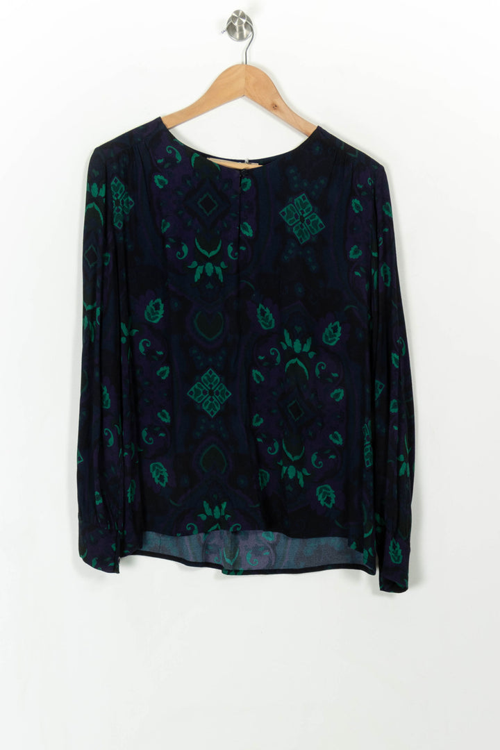 Blouse Noire et Verte - Taille XXL/44 de la marque La Fée Maraboutée | PARAD107925 - Vendu par Paradigme - Image 2