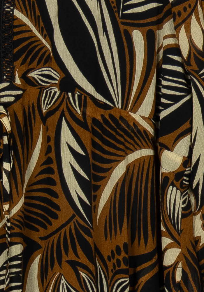 Robe Longue Noire et Marron - Taille XXL/44 de la marque Bleu Blanc Rouge | PARAD107926 - Vendu par Paradigme - Image 3