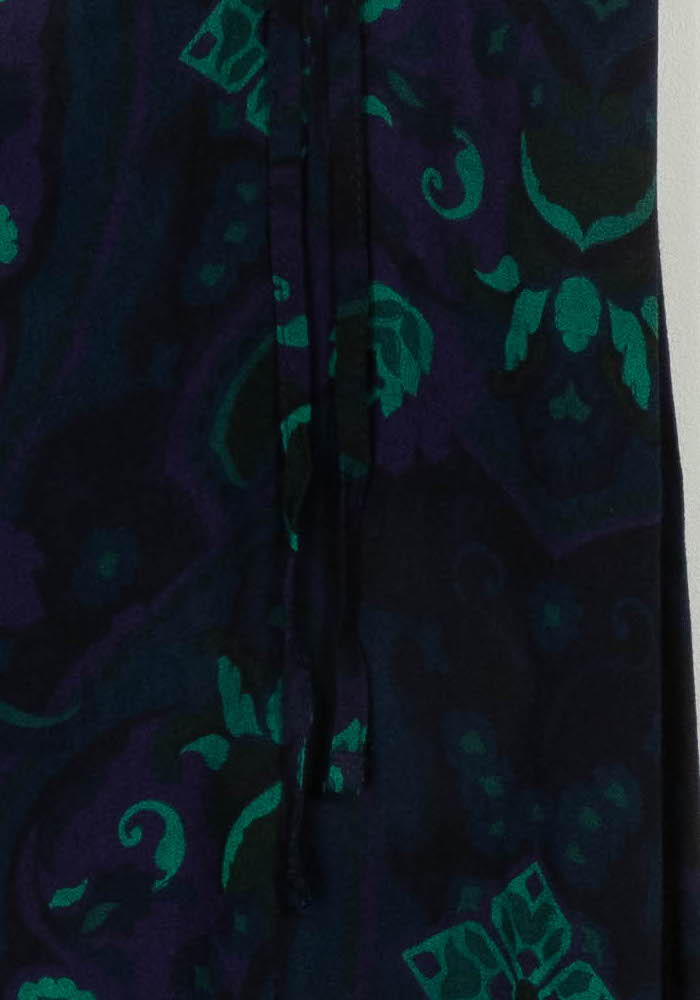 Jupe Imprimée Violette et Verte - Taille XL/42 de la marque La Fée Maraboutée | PARAD107927 - Vendu par Paradigme - Image 3