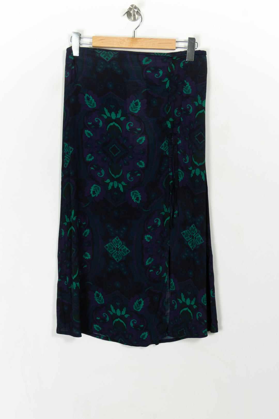 Jupe Imprimée Violette et Verte - Taille XL/42 de la marque La Fée Maraboutée | PARAD107927 - Vendu par Paradigme - Image 2