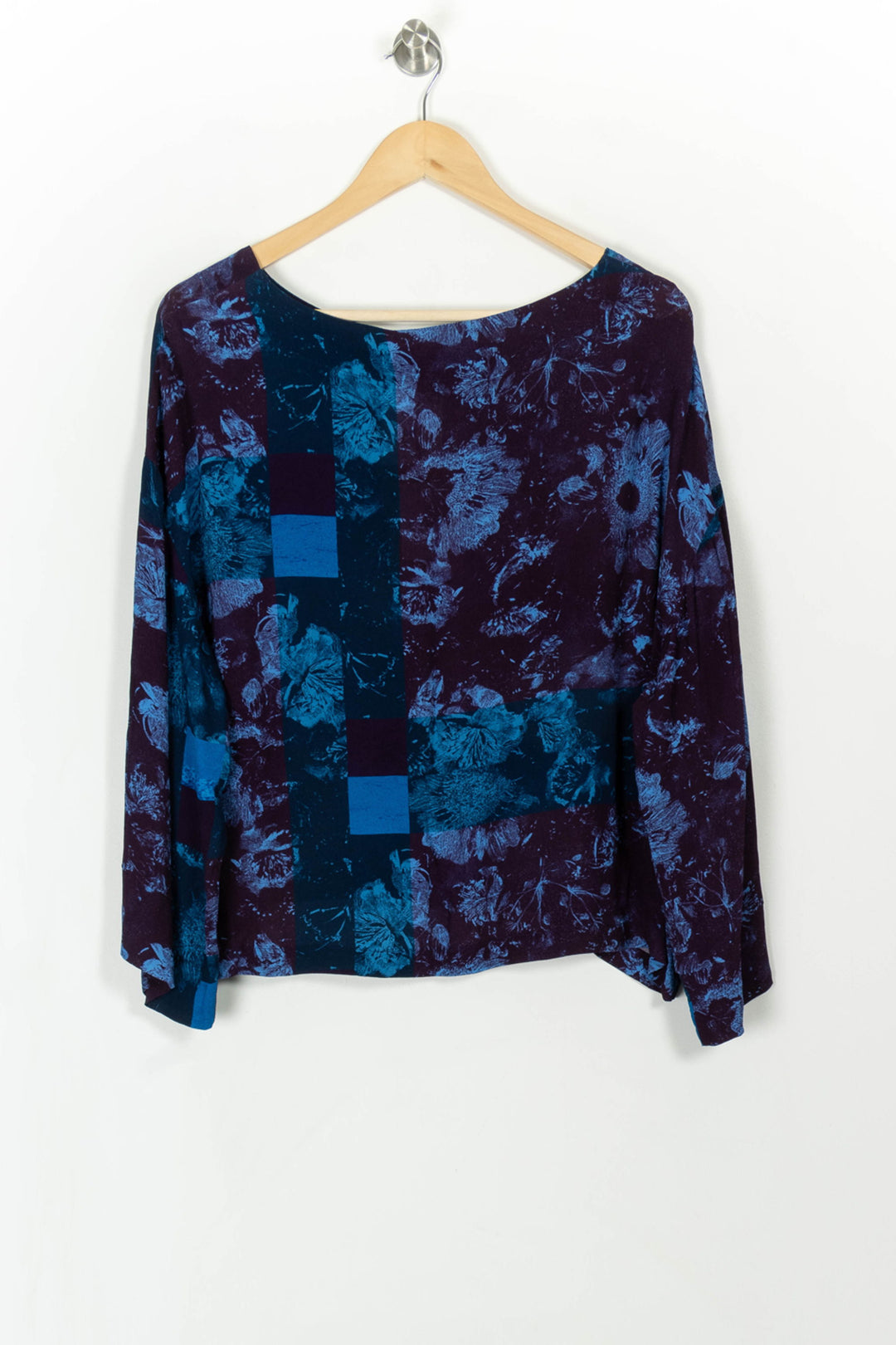 Blouse Violette et Bleue - Taille XL/42 de la marque La Fée Maraboutée | PARAD107928 - Vendu par Paradigme - Image 4