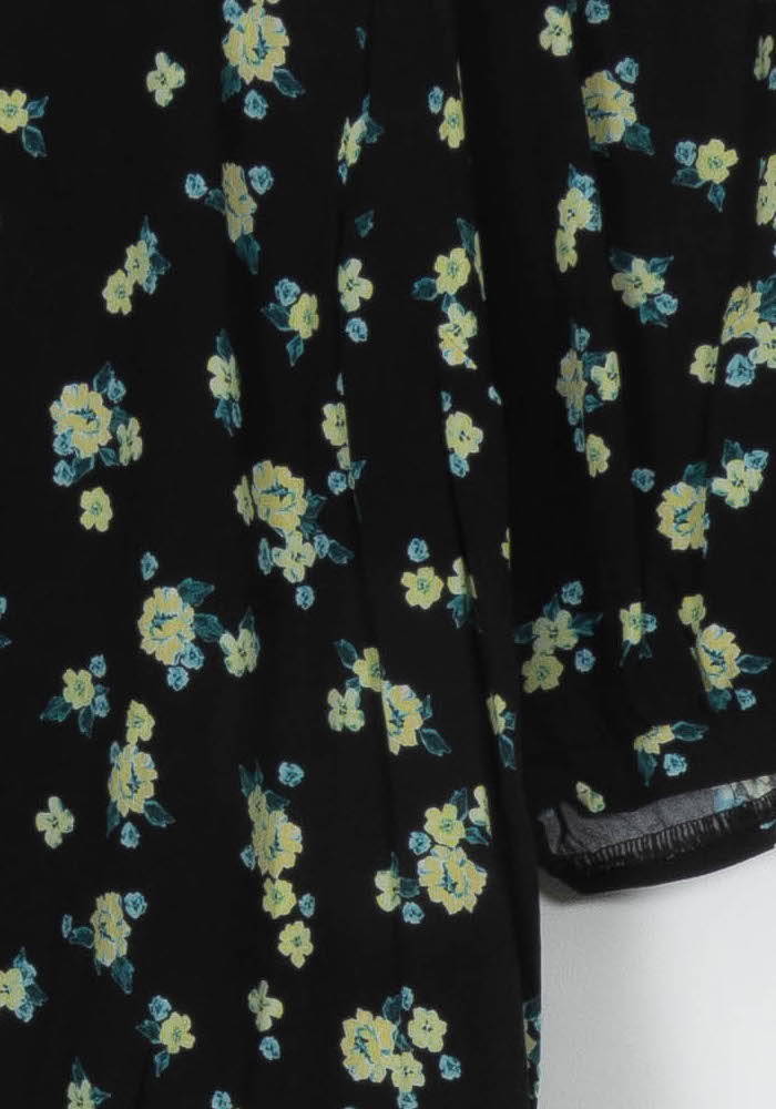 Blouse Noire et Jaune - Taille XXL/44 de la marque La Fée Maraboutée | PARAD107929 - Vendu par Paradigme - Image 3