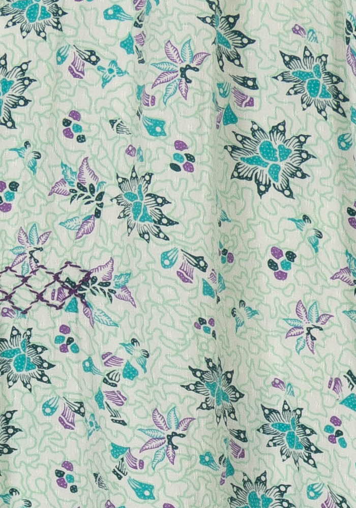 Blouse Verte et Lilas - Taille XXL/44 de la marque La Fée Maraboutée | PARAD107930 - Vendu par Paradigme - Image 3