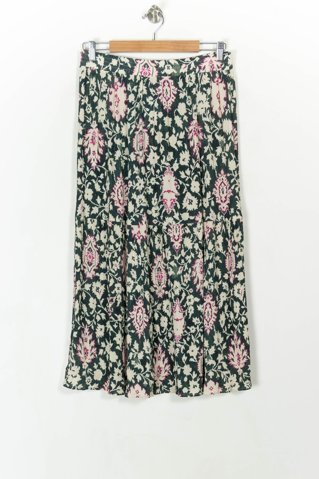 Jupe Longue Verte et Blanche - Taille XL/42 de la marque La Fée Maraboutée | PARAD107931 - Vendu par Paradigme - Image 4