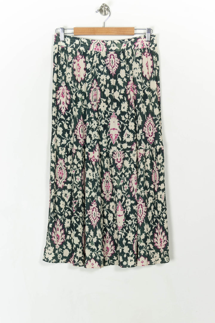 Jupe Longue Verte et Blanche - Taille XL/42 de la marque La Fée Maraboutée | PARAD107931 - Vendu par Paradigme - Image 4