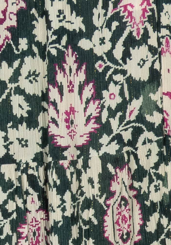 Jupe Longue Verte et Blanche - Taille XL/42 de la marque La Fée Maraboutée | PARAD107931 - Vendu par Paradigme - Image 3