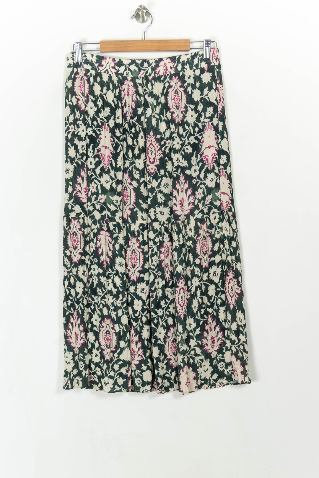 Jupe Longue Verte et Blanche - Taille XL/42 de la marque La Fée Maraboutée | PARAD107931 - Vendu par Paradigme - Image 2