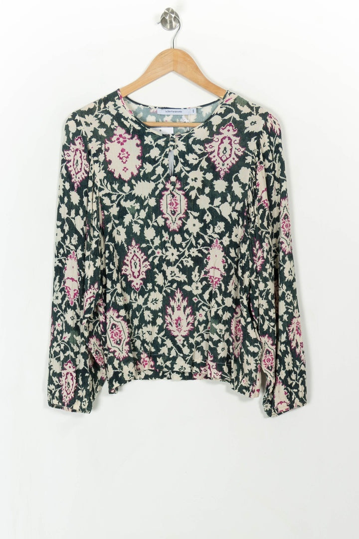 Blouse Bleu et Écru - Taille XXL/44 de la marque La Fée Maraboutée | PARAD107932 - Vendu par Paradigme - Image 2