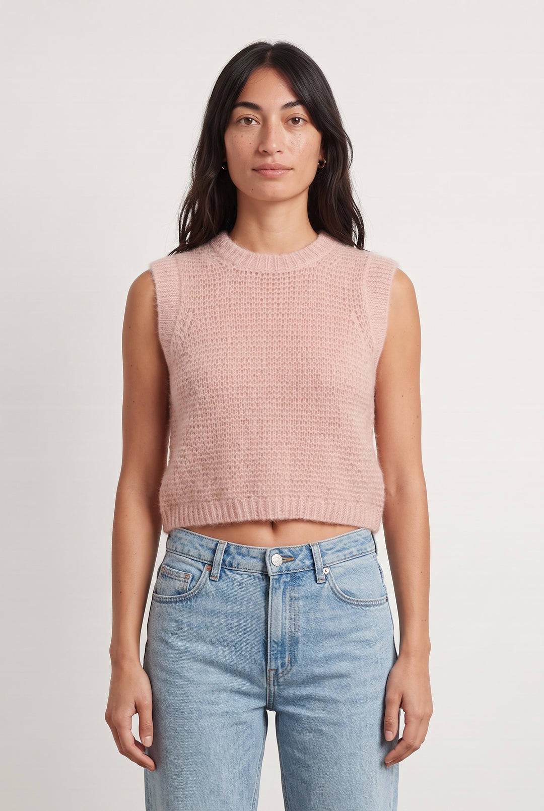 Pull Sans Manches Rose - Taille S/36 de la marque Sud express | PARAD107934 - Vendu par Paradigme - Image 1