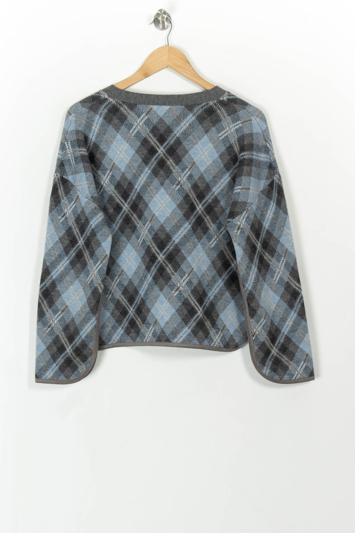 Cardigan Bleu et Gris - Taille S/36 de la marque Eric Bompard | PARAD107935 - Vendu par Paradigme - Image 4