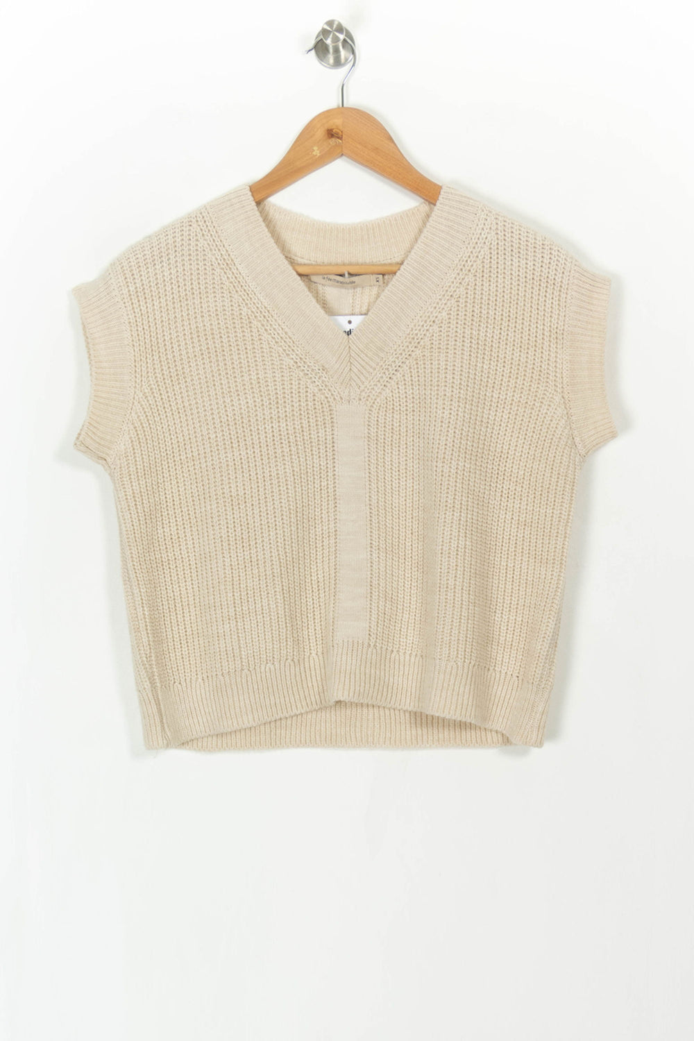 Débardeur Beige - Taille XS/34 de la marque La Fée Maraboutée | PARAD107939 - Vendu par Paradigme - Image 2