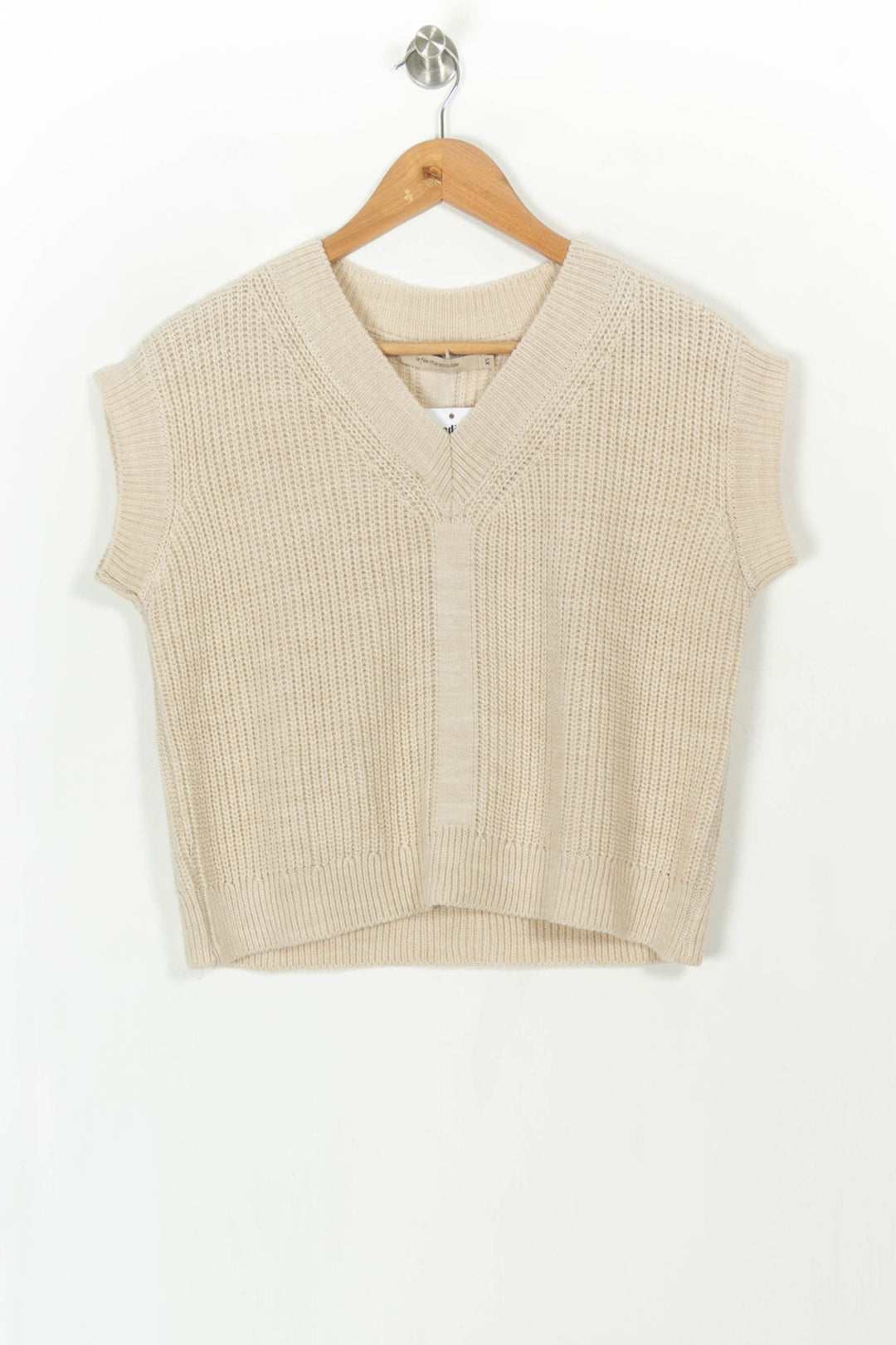 Débardeur Beige - Taille XS/34 de la marque La Fée Maraboutée | PARAD107939 - Vendu par Paradigme - Image 2