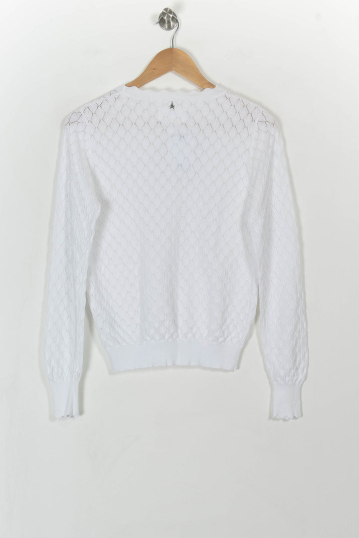 Pull Blanc - Taille S/36 de la marque Sud express | PARAD107941 - Vendu par Paradigme - Image 4