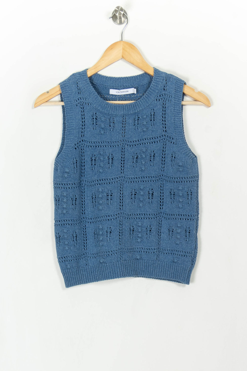 Débardeur Bleu - Taille XS/34 de la marque La Fée Maraboutée | PARAD107942 - Vendu par Paradigme - Image 2