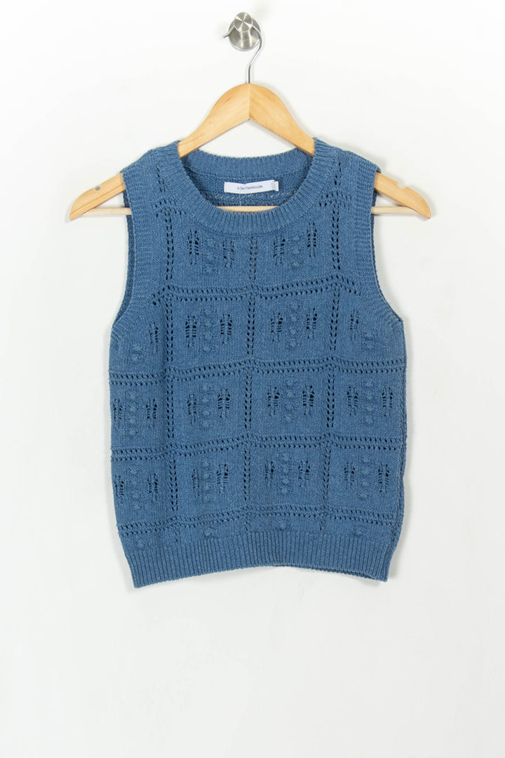 Débardeur Bleu - Taille XS/34 de la marque La Fée Maraboutée | PARAD107942 - Vendu par Paradigme - Image 2