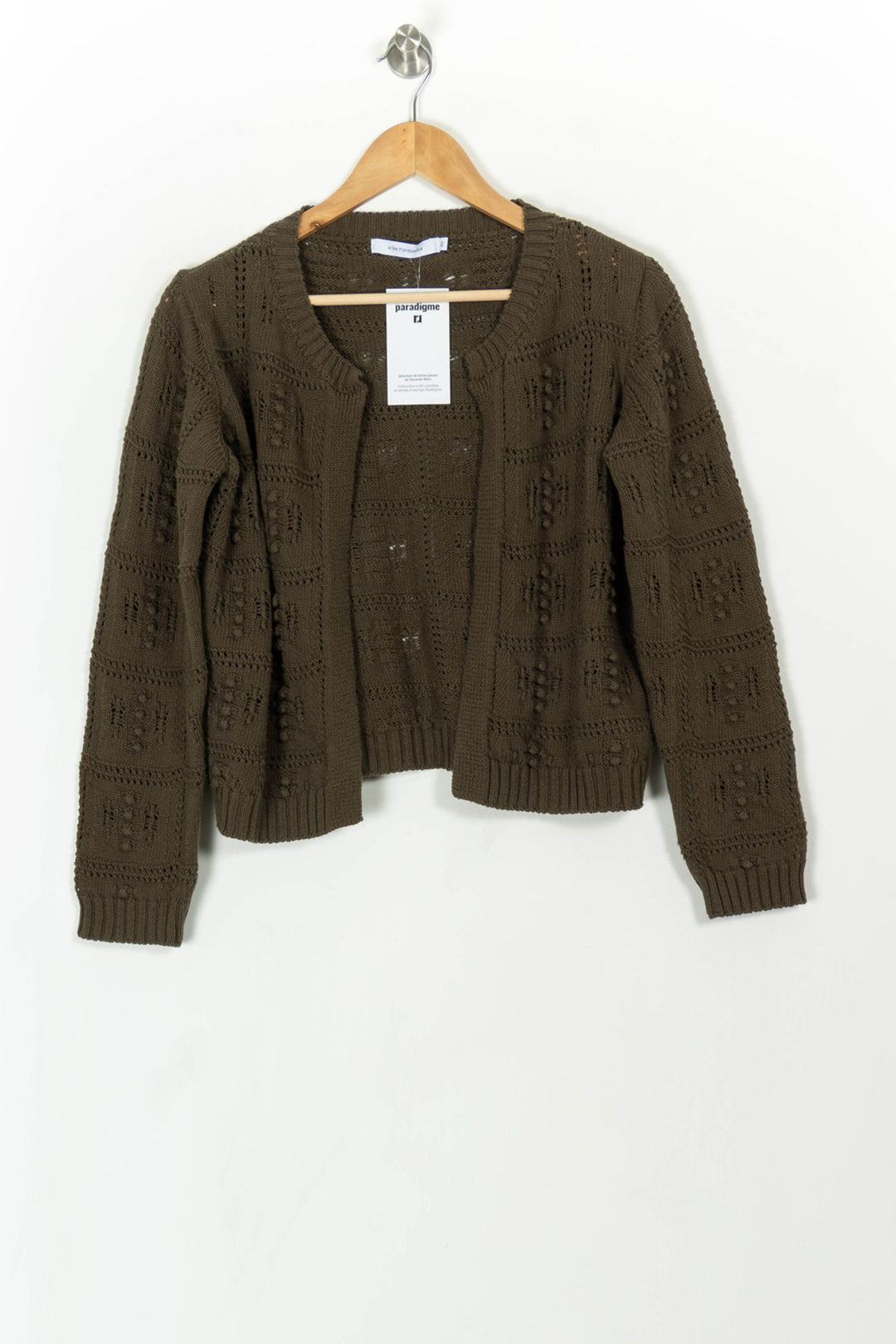 Gilet Vert - Taille XS/34 de la marque La Fée Maraboutée | PARAD107944 - Vendu par Paradigme - Image 2