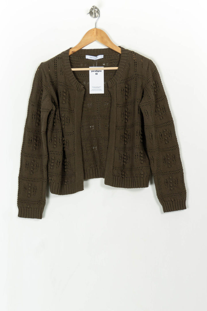 Gilet Vert - Taille XS/34 de la marque La Fée Maraboutée | PARAD107944 - Vendu par Paradigme - Image 2