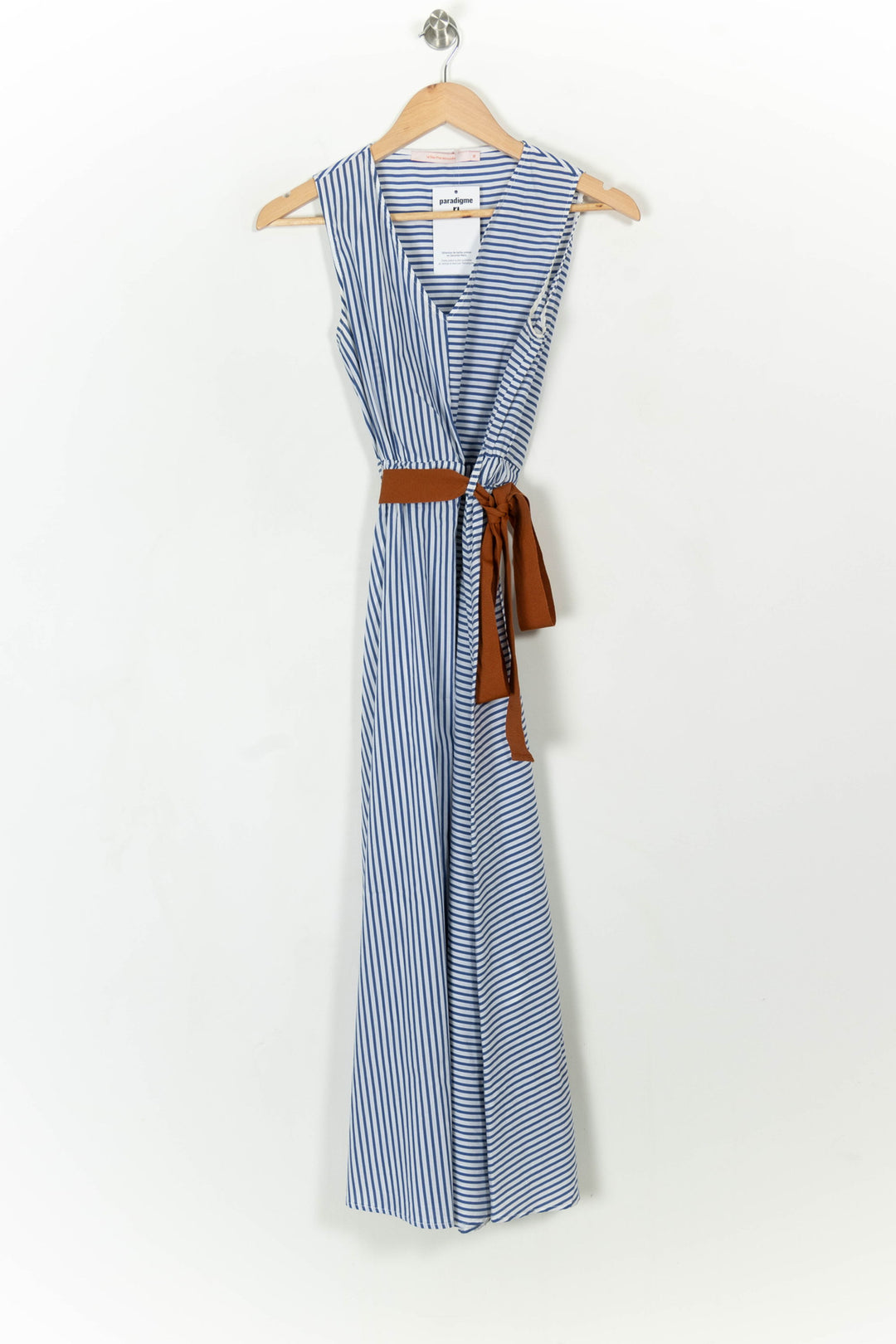 Robe Longue Bleu et Blanc - Taille S/36 de la marque La Fée Maraboutée | PARAD107945 - Vendu par Paradigme - Image 2