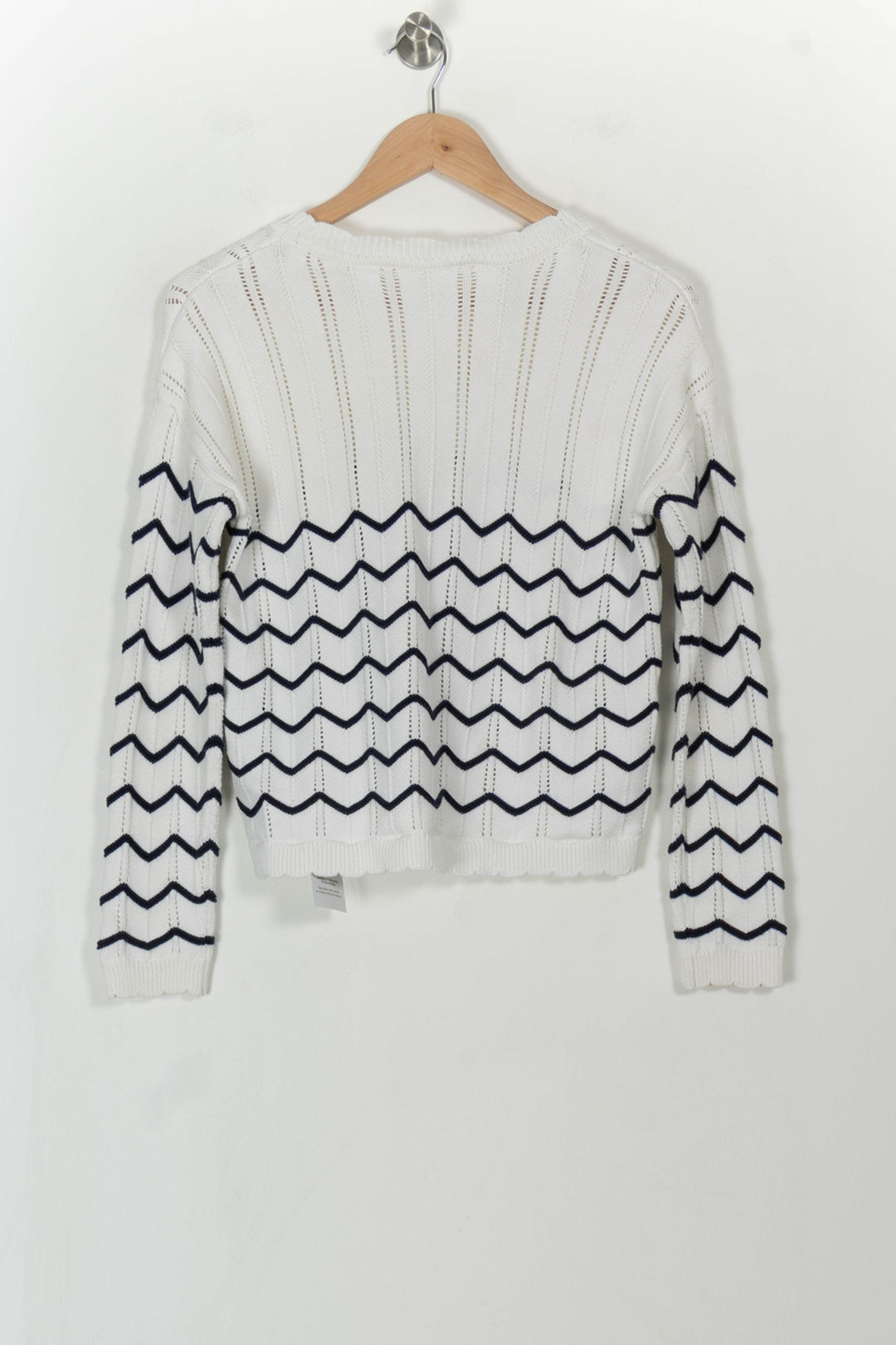 Pull Blanc et Bleu - Taille S/36 de la marque I.Code | PARAD107946 - Vendu par Paradigme - Image 4