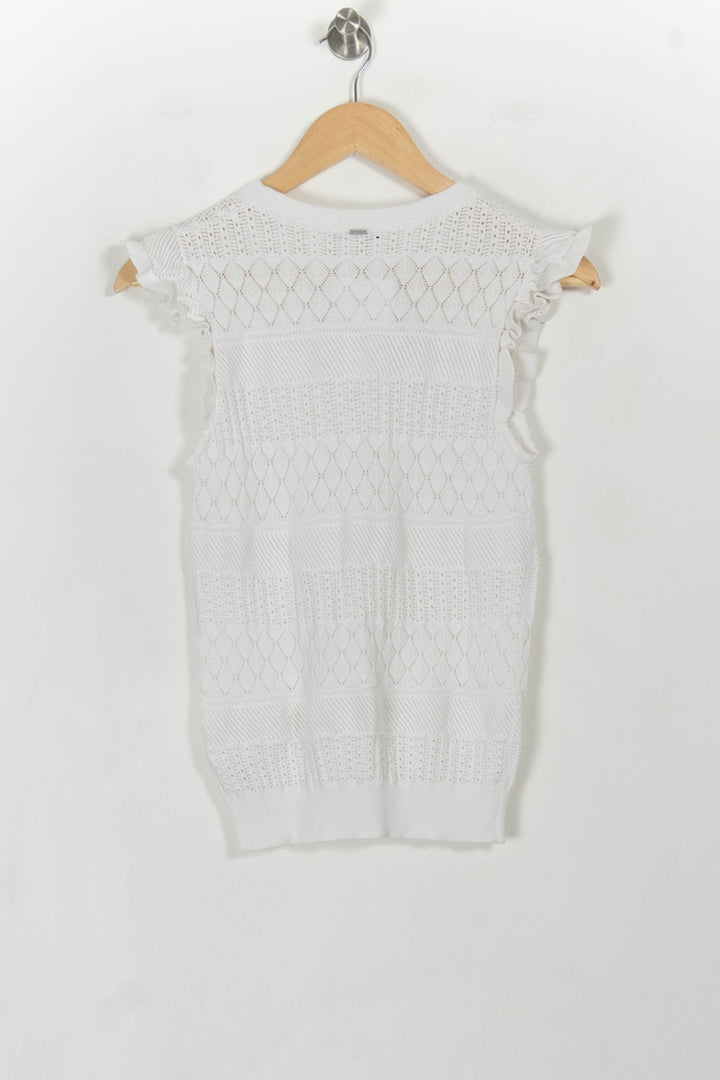 Débardeur Blanc - Taille S/36 de la marque IKKS | PARAD107948 - Vendu par Paradigme - Image 4