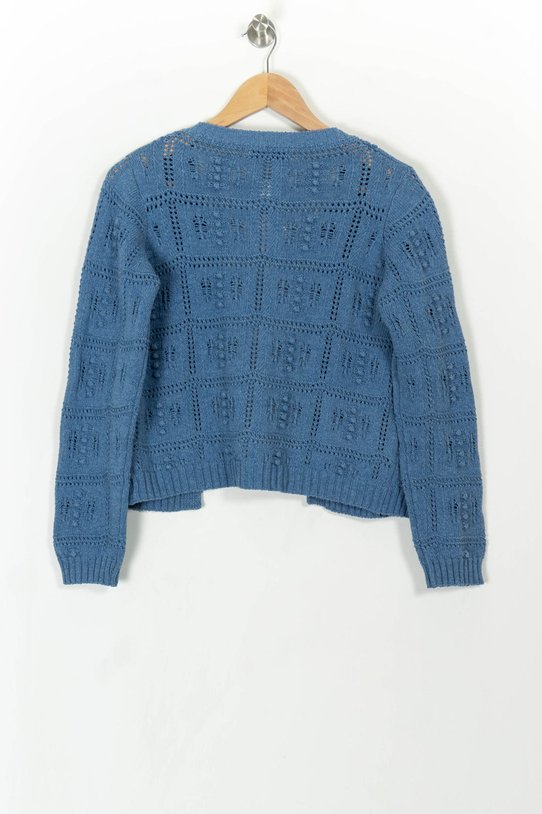 Cardigan Bleu - Taille XS/34 de la marque La Fée Maraboutée | PARAD107949 - Vendu par Paradigme - Image 4