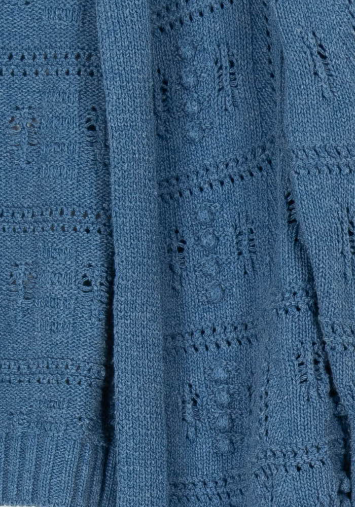 Cardigan Bleu - Taille XS/34 de la marque La Fée Maraboutée | PARAD107949 - Vendu par Paradigme - Image 3