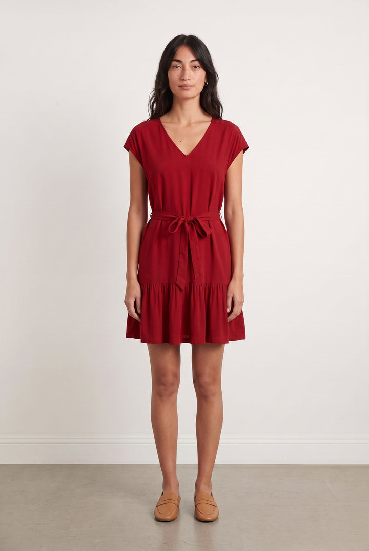 Robe Courte Rouge - Taille M/38 de la marque ZAPA | PARAD107955 - Vendu par Paradigme - Image 1
