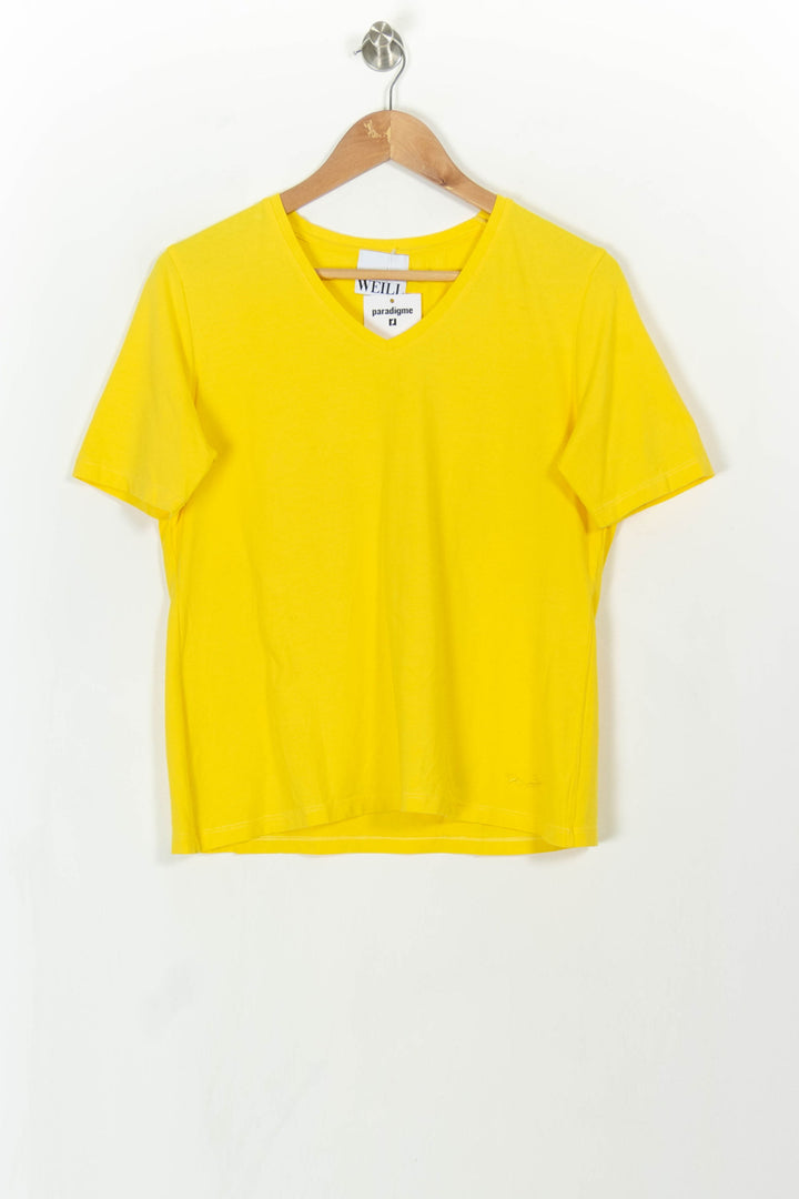 T-shirt Jaune - Taille M/38 de la marque Weill | PARAD107967 - Vendu par Paradigme - Image 2
