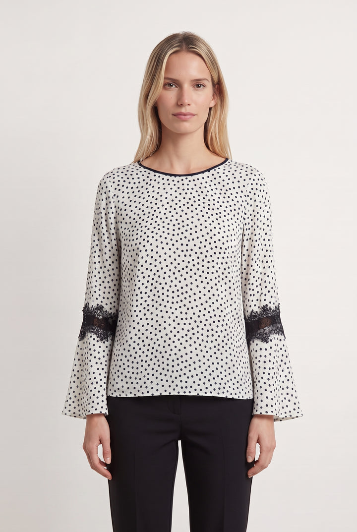 Blouse Blanche et Noire - Taille M/38 de la marque Kookai | PARAD107969 - Vendu par Paradigme - Image 1