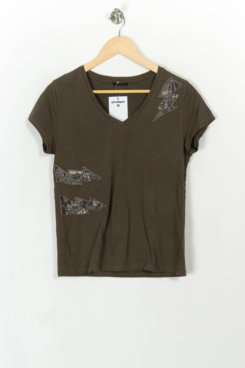 Tee-shirt Vert - Taille XS/34 de la marque IKKS | PARAD107971 - Vendu par Paradigme - Image 2