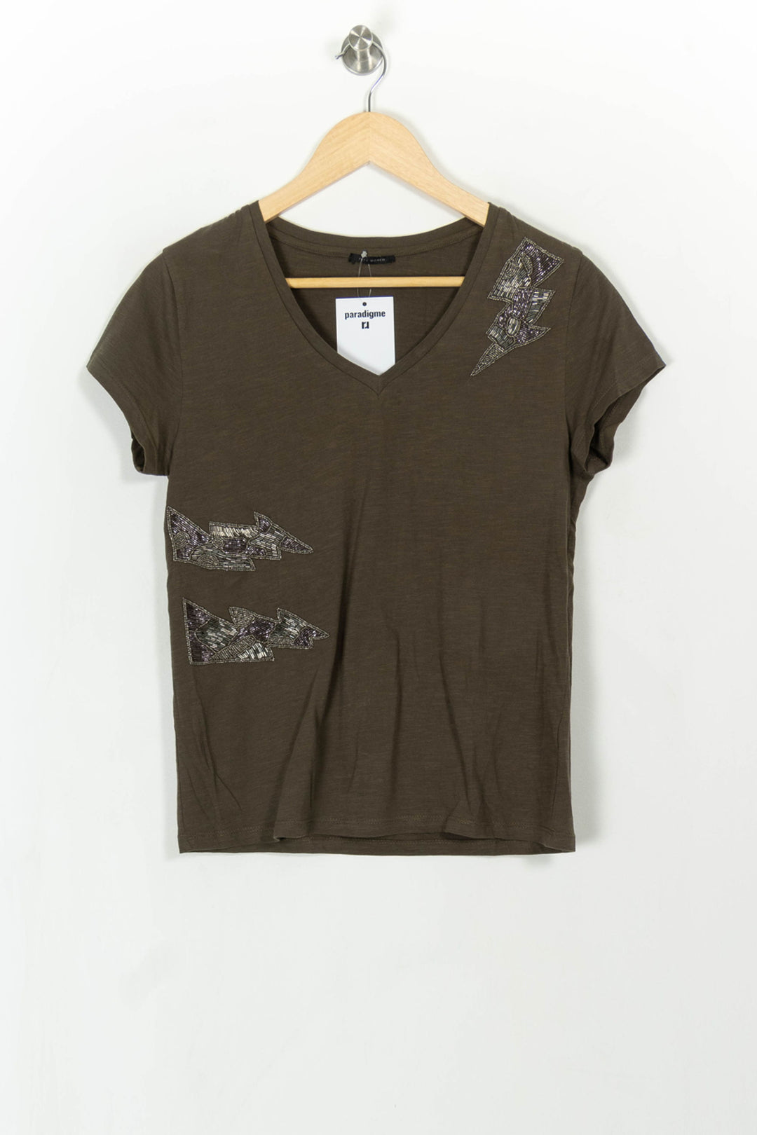 Tee-shirt Vert - Taille XS/34 de la marque IKKS | PARAD107971 - Vendu par Paradigme - Image 2