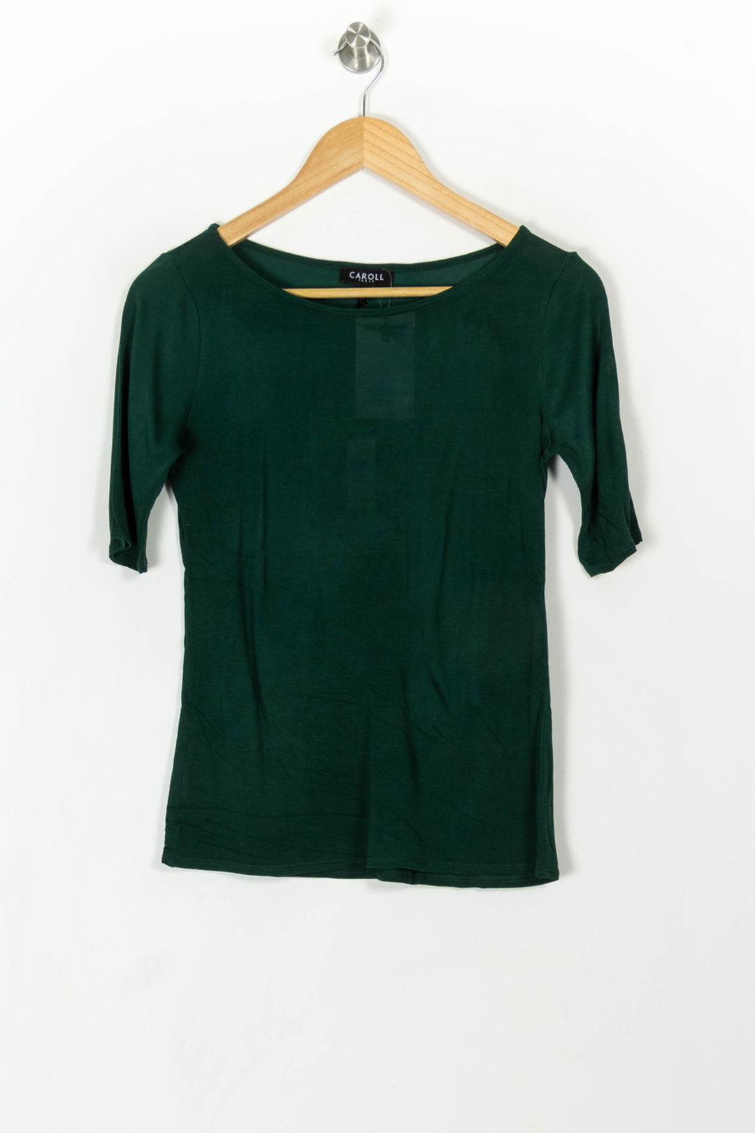 Tee-shirt Vert - Taille S/36 de la marque Caroll | PARAD107973 - Vendu par Paradigme - Image 2