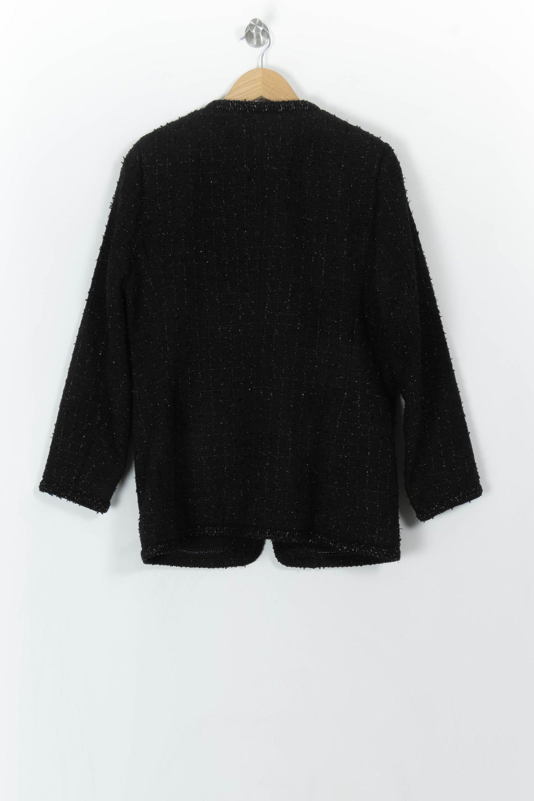 Veste En Tweed Noire - Taille M/38 de la marque Weill | PARAD107978 - Vendu par Paradigme - Image 4