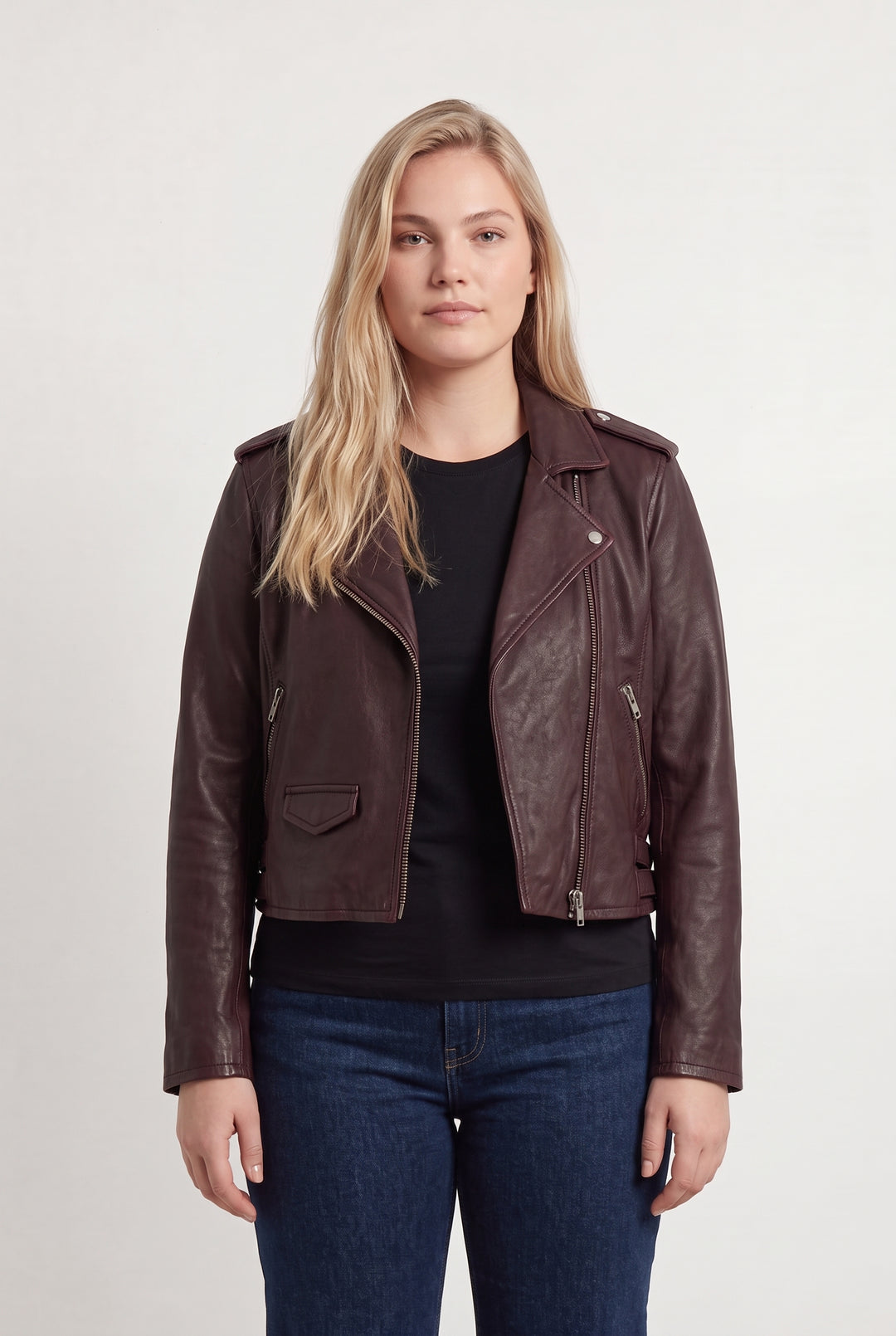 Perfecto Bordeaux - Taille XL/42 de la marque IRO | PARAD107981 - Vendu par Paradigme - Image 1