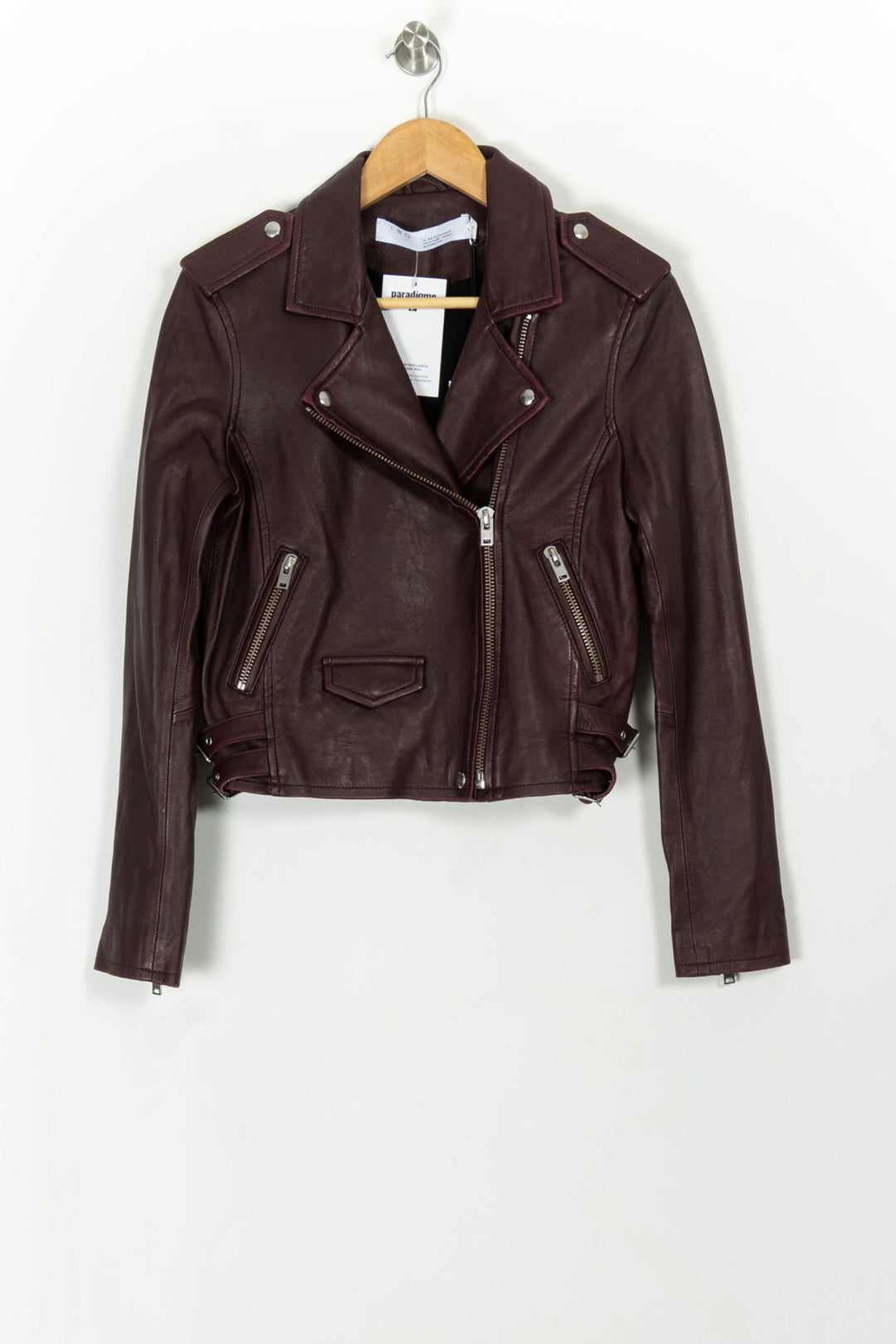 Perfecto Bordeaux - Taille XL/42 de la marque IRO | PARAD107981 - Vendu par Paradigme - Image 2